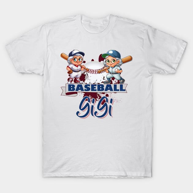 Baseball Gigi Women Ballpark Gigi Baseball Mom T-Shirt by mostoredesigns